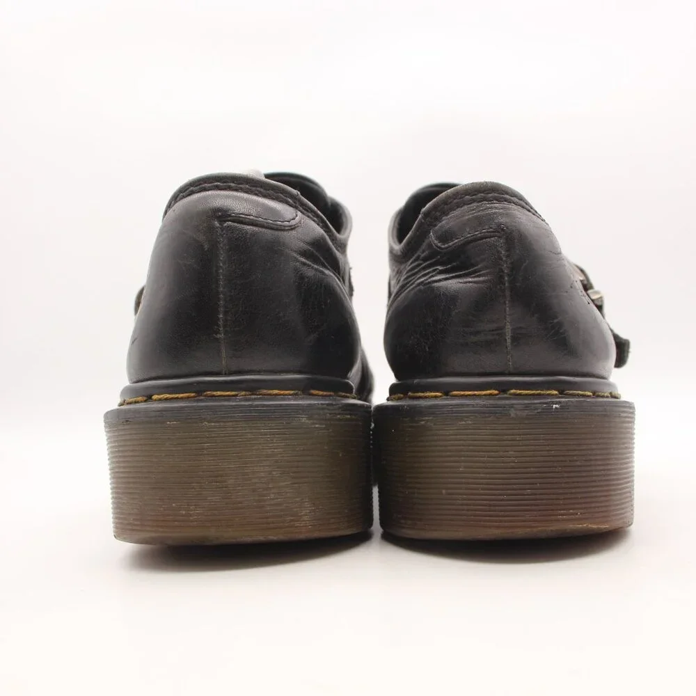 Dr. Doc Martens 8690 Men's Size UK 11 Black Leather Made In England Monk Strap - Picture 5 of 12